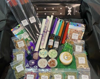 Large Witch Starter Box, Witchcraft Kit, for Witch & Wiccan Supplies, Baby Witches Starter, Witchy Box, Apothecary Kit, Witches Gift, Pagan