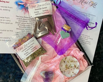 Self Care Witch Kit, Easy Self Love Starter Kit for Beginners, DIY Baby Witchcraft Set, Perfect Witch Starter & Spiritual Wellness Bundle