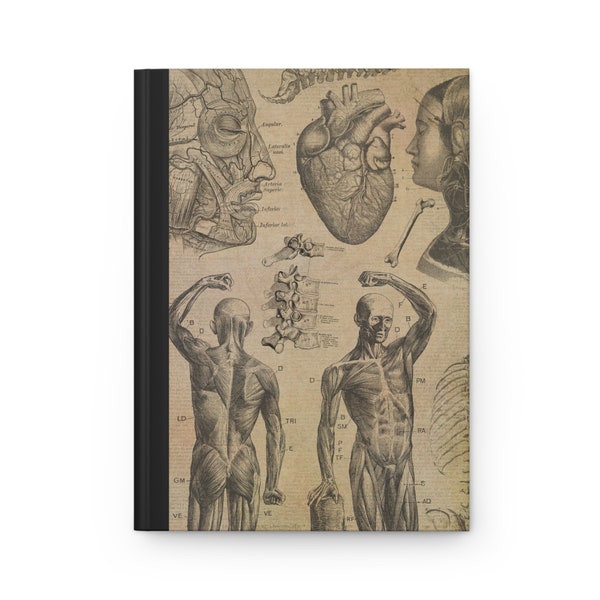 Anatomie Notizbuch Medizinstudent Geschenk. Menschliche Anatomie Cover Design.