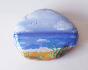 Ocean Painted Rock - Etsy