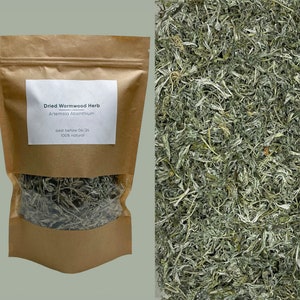 Wormwood Herb | Artemisia absinthium, 100% natural herbal Wormwood tea, Dried Wormwood