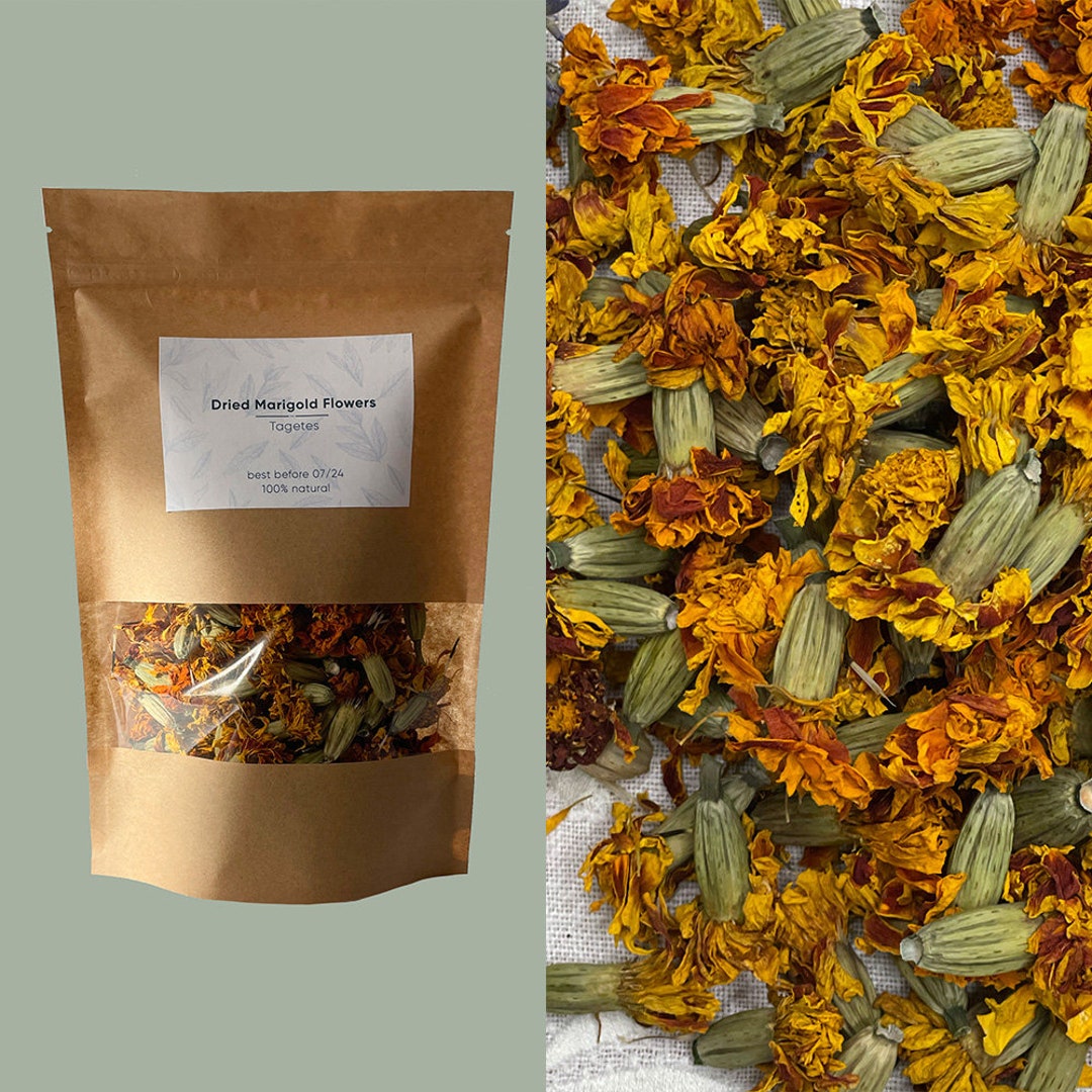 Dried Marigold Flowers Marigold Flowers Marigold Bulk Etsy