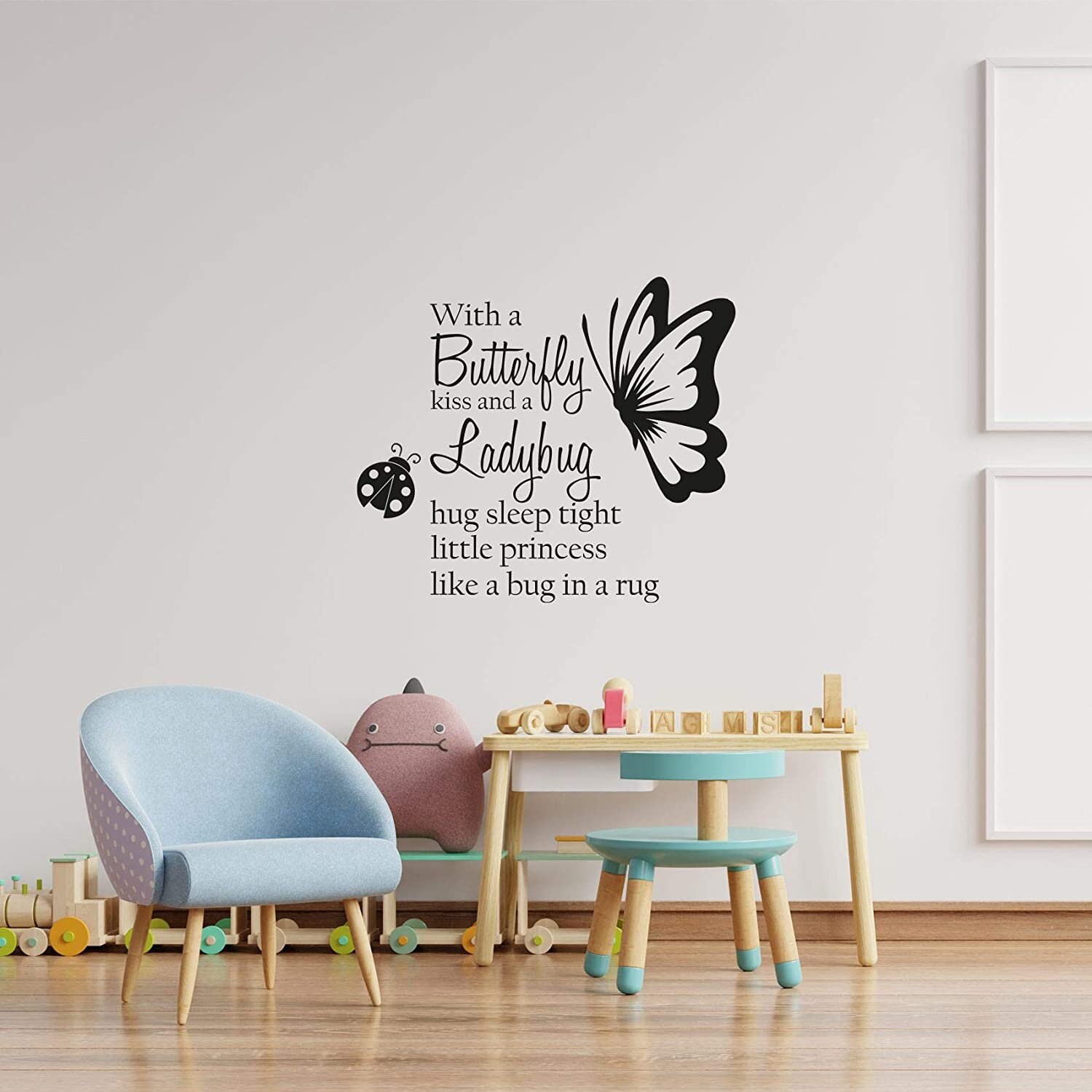 Wall Decals & Murals With A Butterfly Kiss Butterfly Ladybug Insect Vinyl Wall Art Wall Sticker