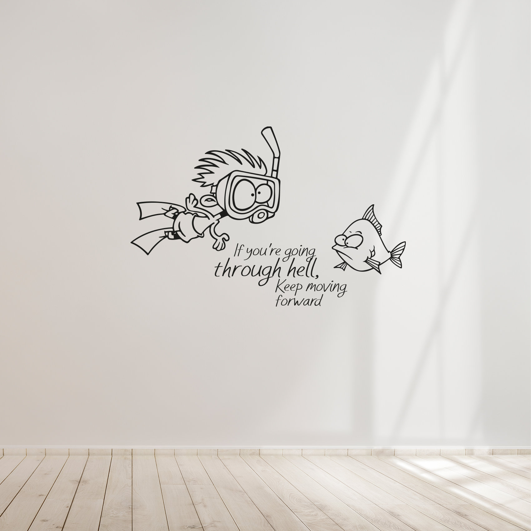 Life Quote Snorkeling Snorkel Diving Vinyl Design Wall Sticker Etsy