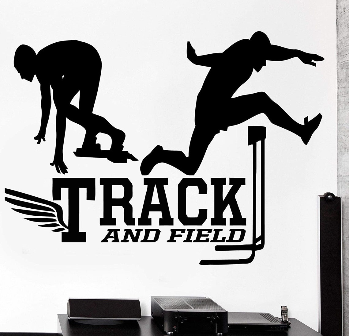 Track And Field Running Wall Decals For Girls Bedroom / Womens Etsy