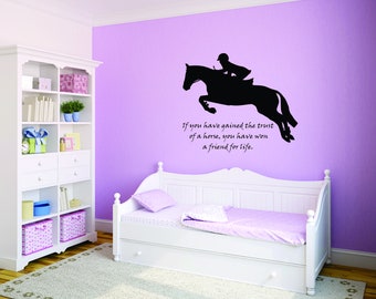 Horse Wall Stickers & Decals x10 Assorted Vinyl Art Kids Bedroom 