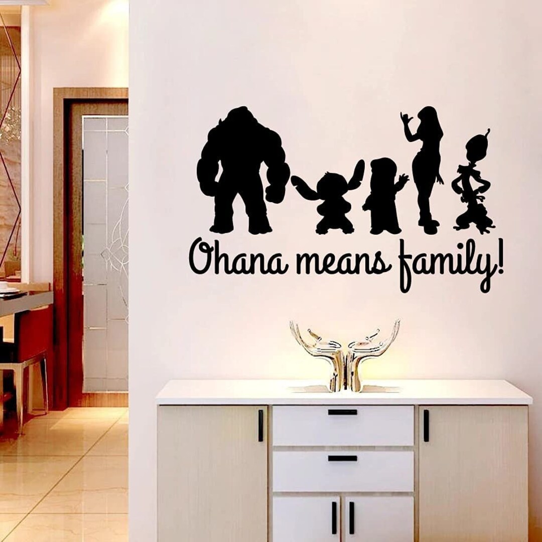 Ohana Bedeutet Familie Lilo und Maschen Charakter Disney Etsy.de