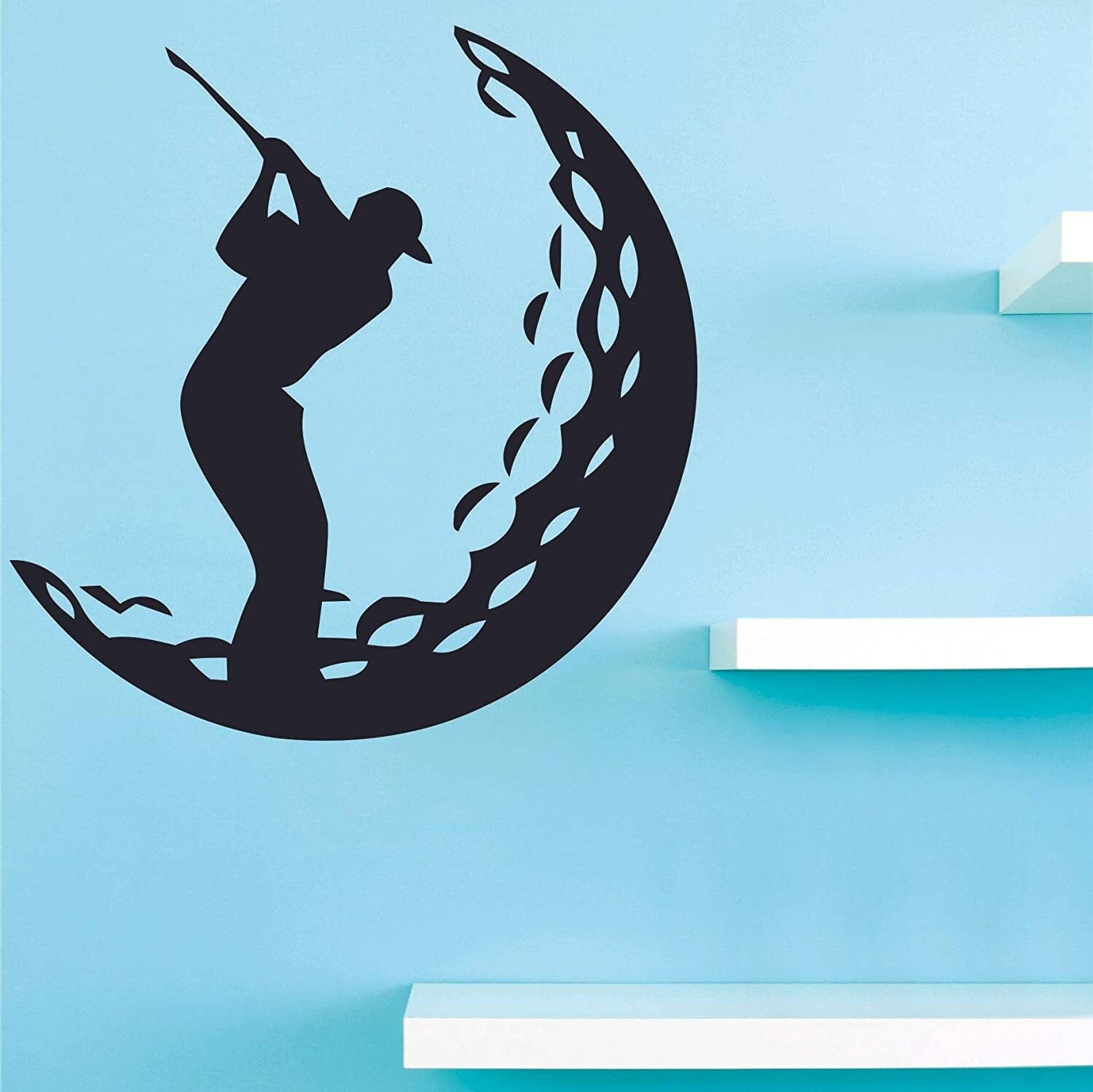 Golf Golfing Golfer Player Sports Ball Wall Sticker for Etsy