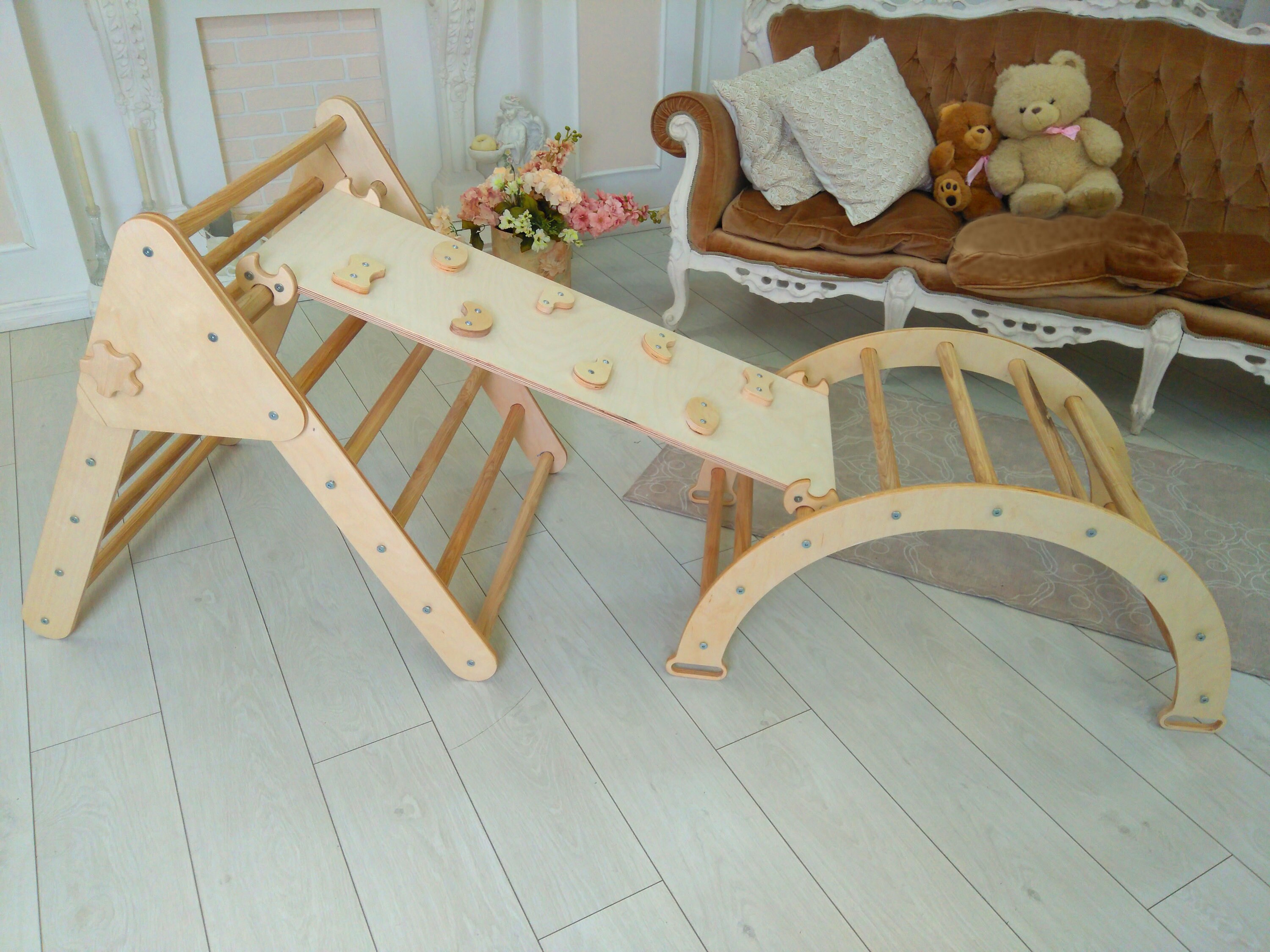 Climbing furniture Montessori furniture Kids climber Set of 3 Etsy
