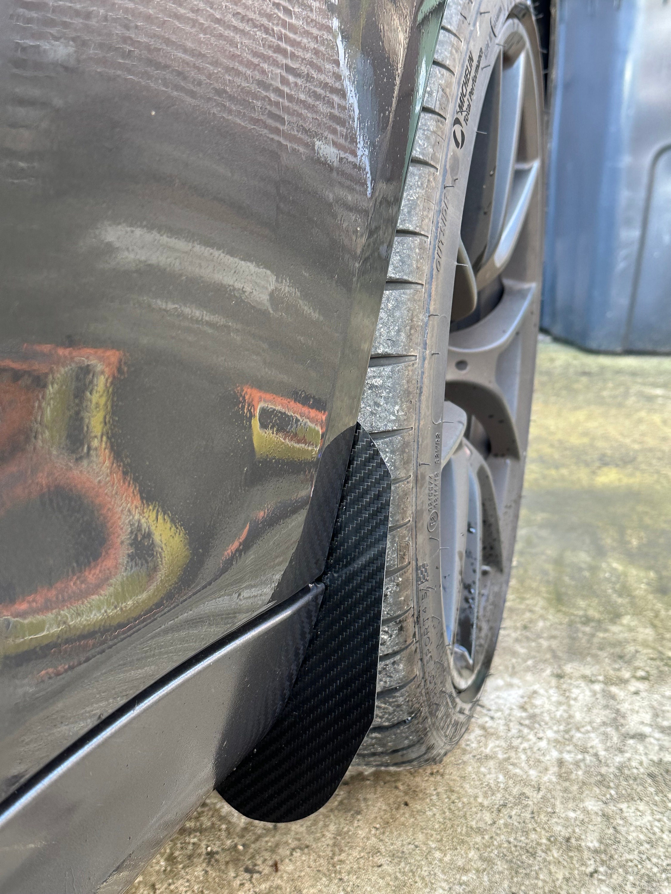MULTI Fit Front Carbon Fibre Arch Gaurds Mud Flaps BMW 1 2 3 4