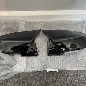 Gloss black M style mirror caps for BMW 1 2 3 4 series f20 f21 f22 f23 f30 f31 f32 f34 f36 NEW
