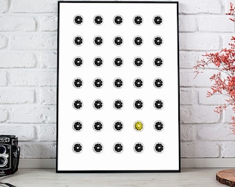 Stone Roses | Lemon | Illustration | Print | A5 A4 A3 A2 A1 | Unframed | Poster | Manchester | Madchester | Wall Art | Music Lover | Gift