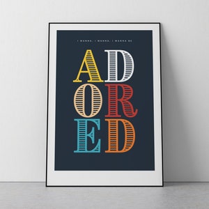 Las rosas | Quiero ser adorado Tipografía | Imprimir | A5 A4 A3 A2 A1 | Sin marco | Carteles | Mánchester | Arte de pared | Amante de la música | veneno