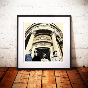 Bancos de Moseley | Álbum | Ilustración | Imprimir | Cuadrado | Sin marco | Carteles | Arte de pared | Amante de la música | veneno