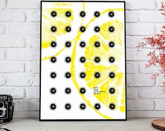 Stone Roses | Lemon | Illustration | Print | A5 A4 A3 A2 A1 | Unframed | Poster | Manchester | Madchester | Wall Art | Music Lover | Gift