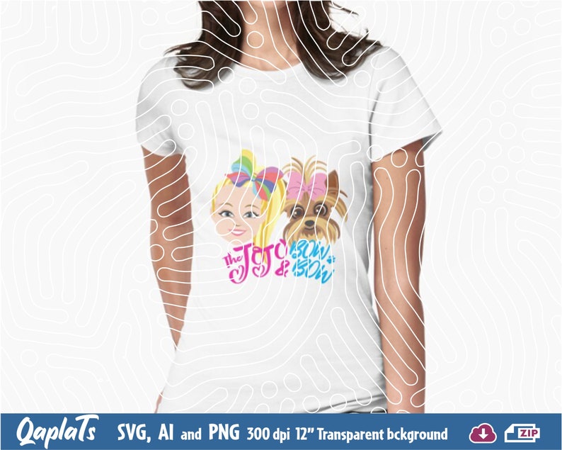 Jojo Siwa & Bow Bow 20 Cliparts and Logos Svg File for | Etsy