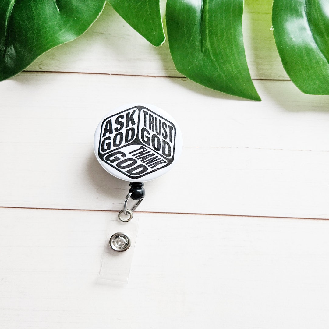 Badge Reel, Velcro Swappable Toppers for Nurse Belt and Alligator Clips, Professional Name Tag