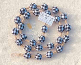 Buffalo Check Ball Garland