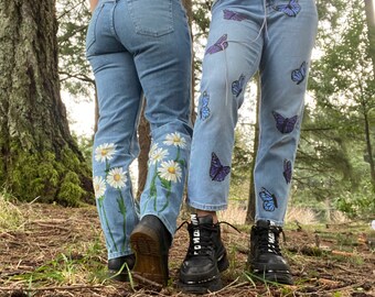 cool painted jeans
