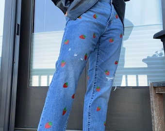 pants with paint on them