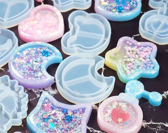 decoden Silicone Mold by ICHIGO MOLD ~ MICKEY bunny balloon resin mold heart,kawaii