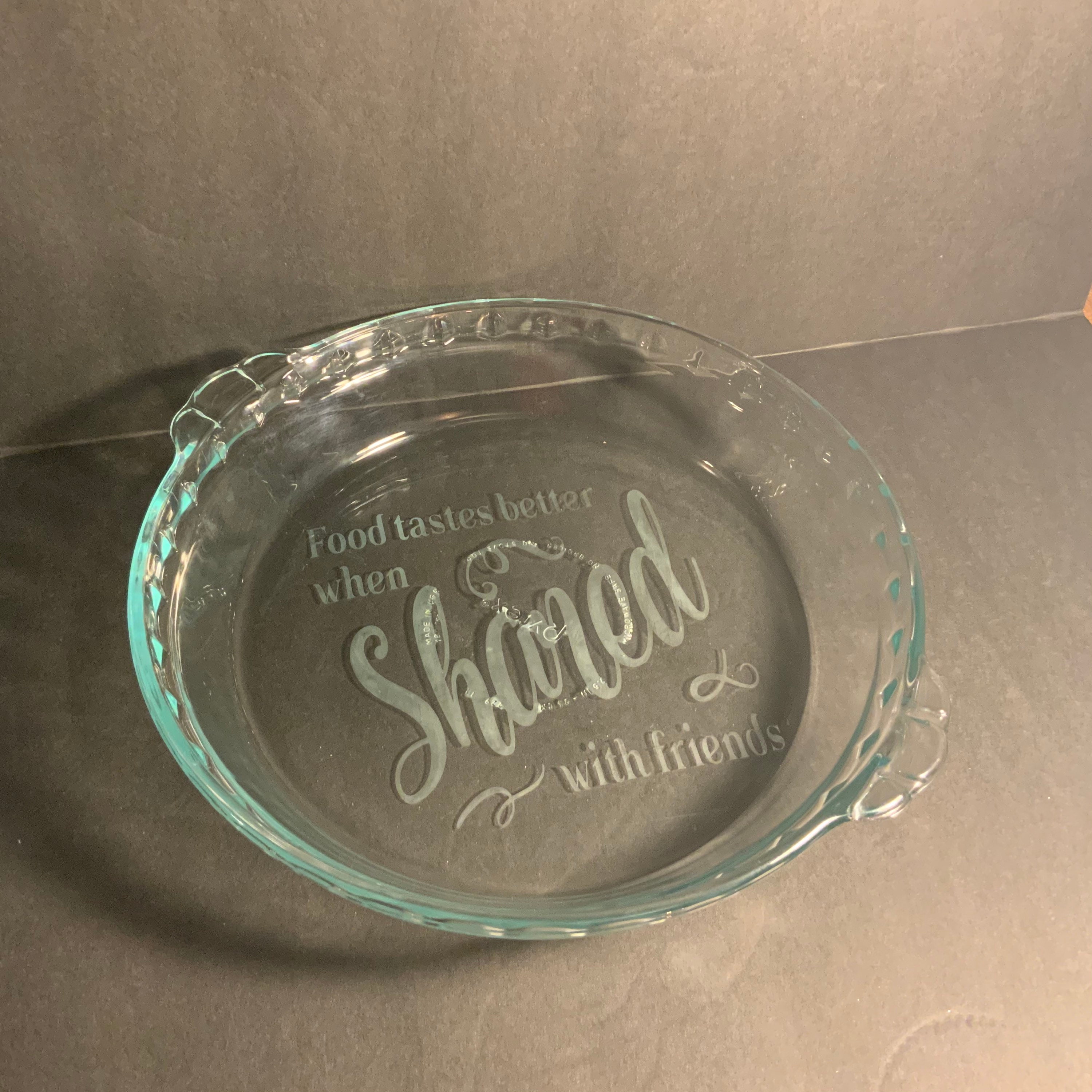 Personalized Glass Pie Pan/plate Etsy
