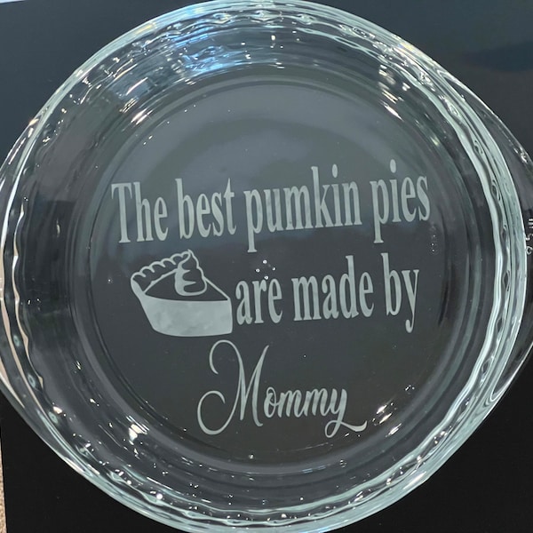 Personalized Glass Pie Pan/Plate