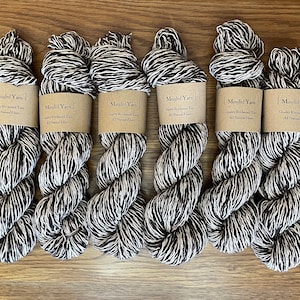 Brown Multi Wool/Cotton Blend Reclaimed Recycled Yarn Sport Weight