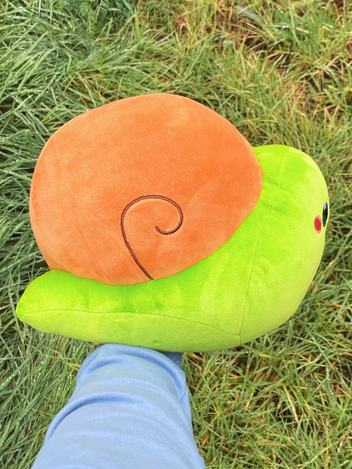 Snail Pillow the Cutest Snail Plushie Etsy