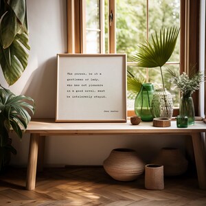 good novel (quote) - jane austen - digital print