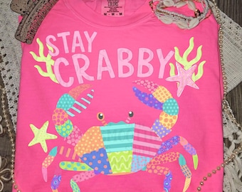 stay crabby, crab png, beach png, funny png, viral png download