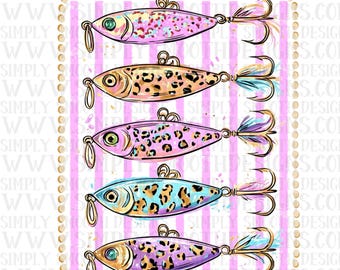 Preppy Fishing lures, png download