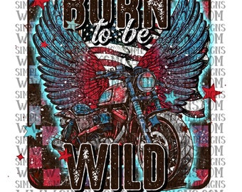 Born to be wild motorcycle png download original designer