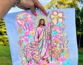 Jesus, Floral, Sheep, viral png download, religious, faith png download, church, Jesus lion png download