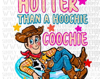 hotter than a hoochie coochie, cowboy, float, pool viral png, funny png download