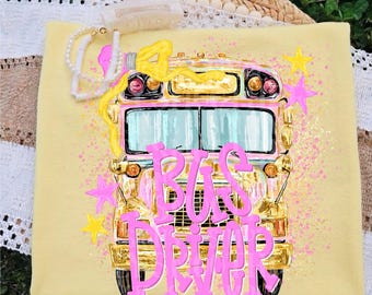bus driver, back to school, school t-shirt, teacher, viral png, funny png download