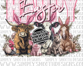 Buona Pasqua Animali da fattoria png DESIGNER ORIGINALE