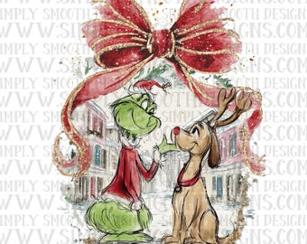 Mean one and max Christmas png download ORIGINAL DESIGNER