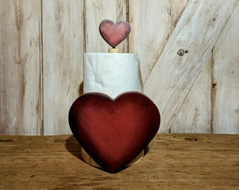 HEART Country heart paper towel holder, paper towel holder