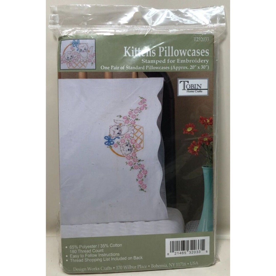 Tobn Stamped Pllowcase Par, 20" X 30" -  | Stamped