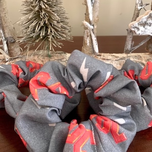 AC/DC Hair Scrunchies | Handmade Hair Scrunchies | Rock & Roll / 70s Style | Music