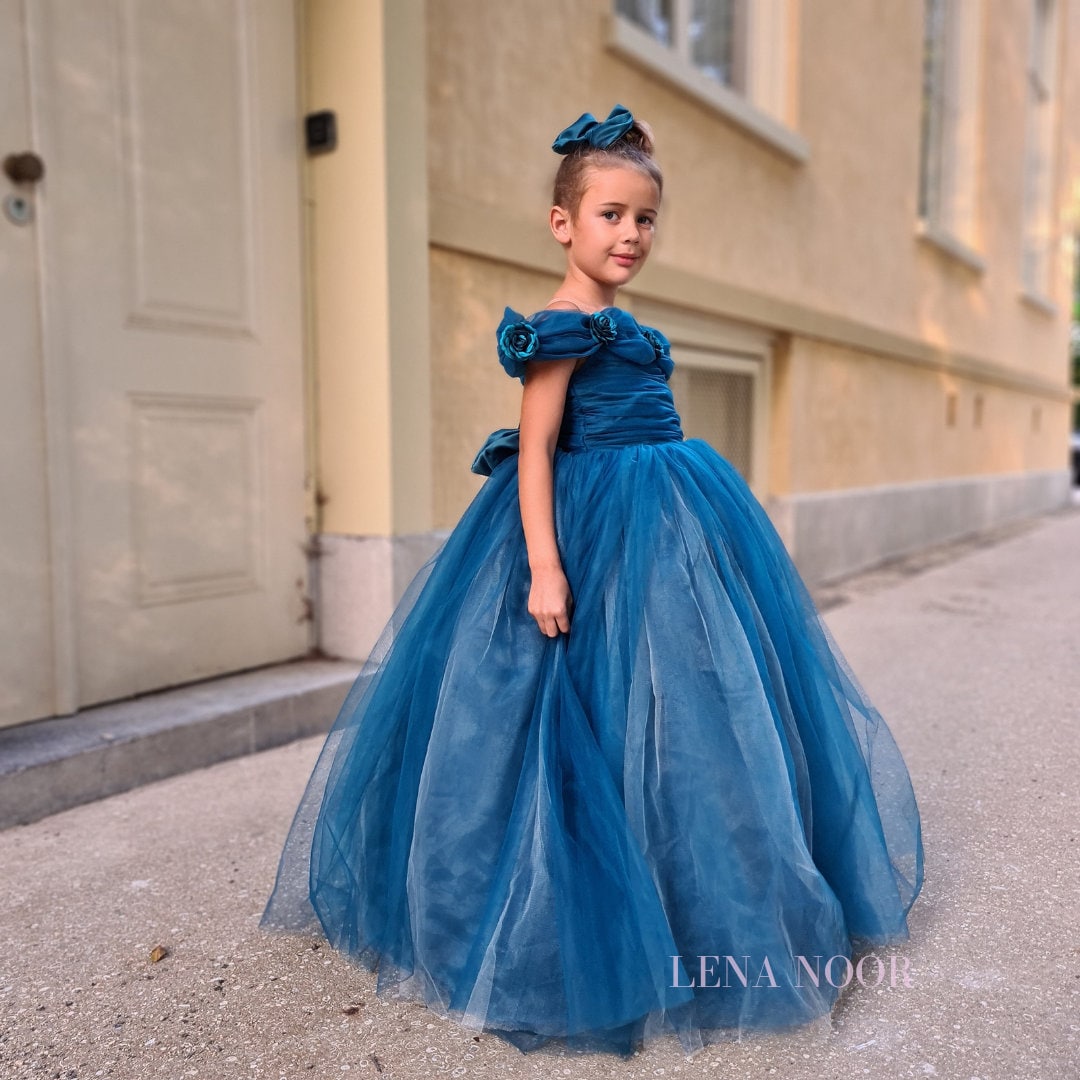 Princess Dress, Blue Princess Dress Ships Within 24 Hours cinderella  Cosplay,twirl Dress, Princess Birthday Dress, Princess Costume, Girl 