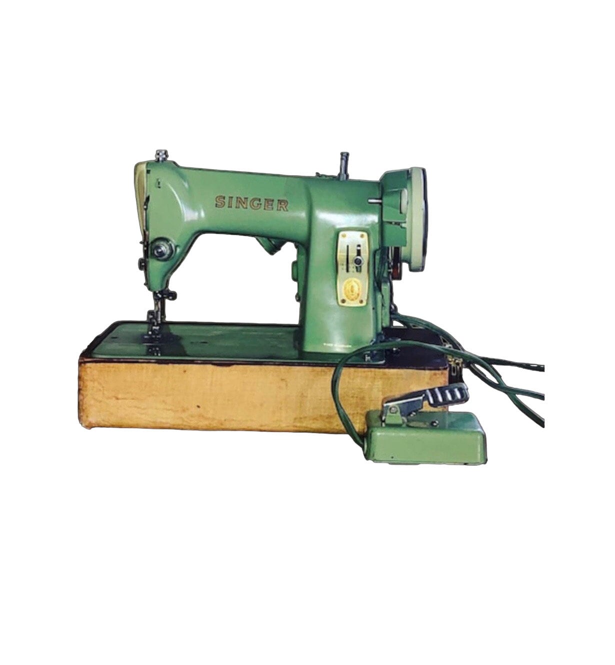 Green Singer Sewing Machine Model RFJ8-8 1950s Portable - Etsy