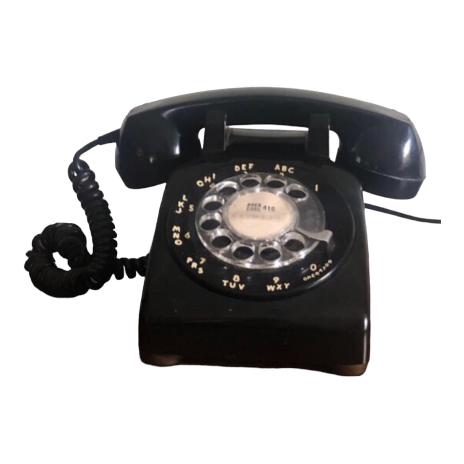 Vintage Rotary Phone, Black Retro Style, Northern Electric, Vintage