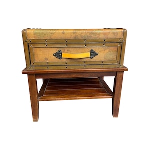 Suite vintage mappemonde table basse/table de bout/unique