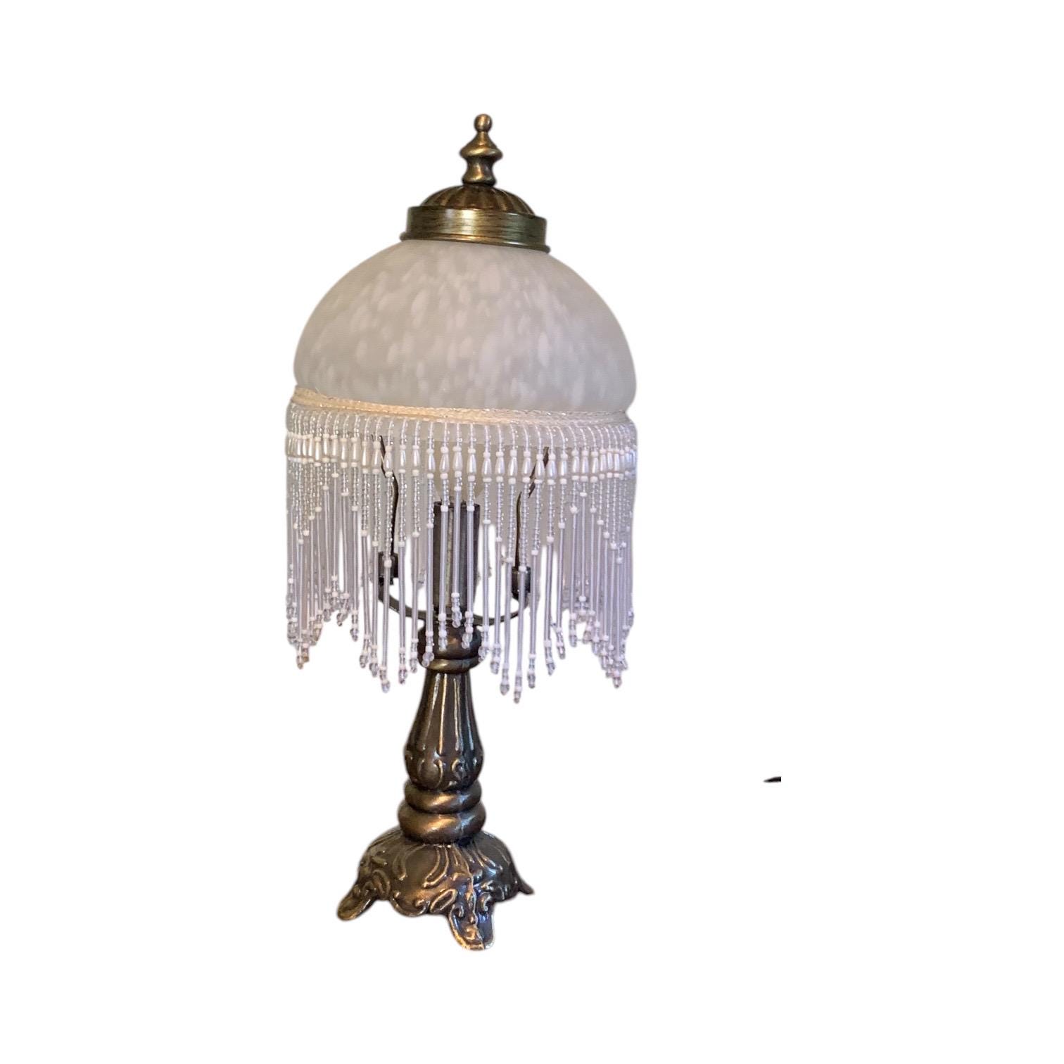 White beaded lamp new arrivals