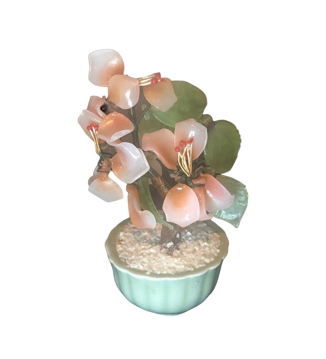 Vintage Glass Bonsai Tree Etsy