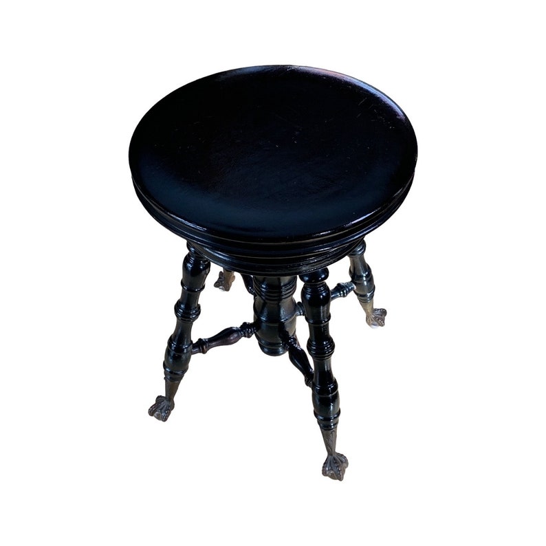 Antique Piano Stool Etsy