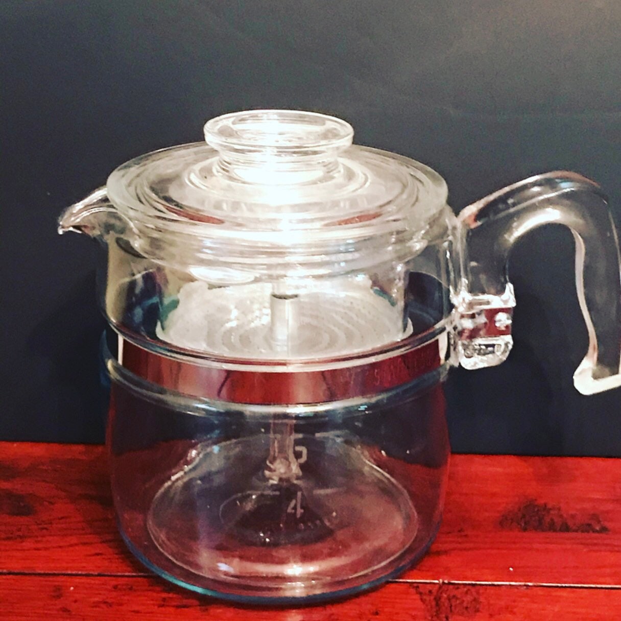 VINTAGE 70S Pyrex Glass Coffee Percolator 6 Cups Made in the Etsy UK