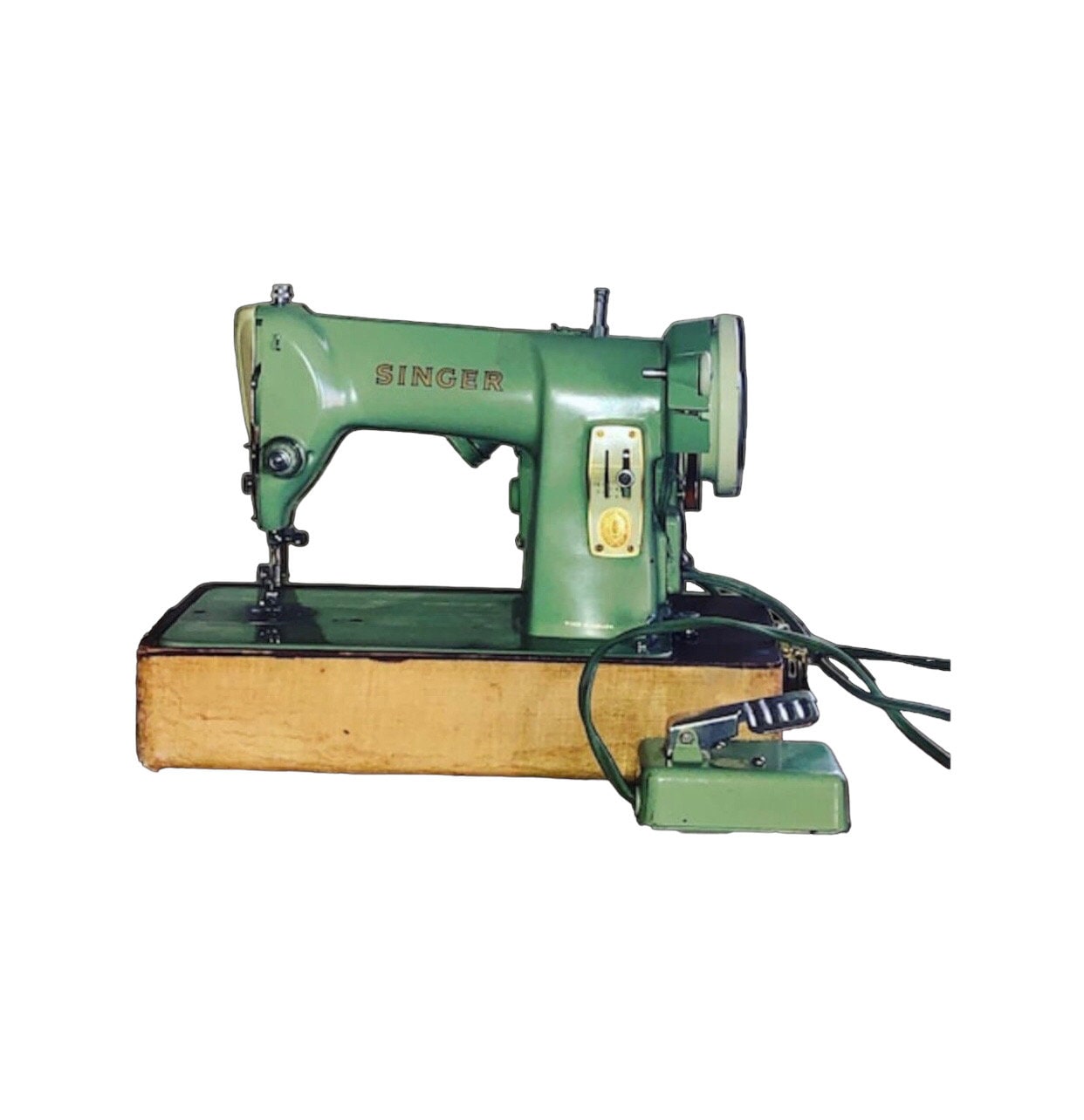 Green Singer Sewing Machine Model RFJ8-8 1950s Portable - Etsy